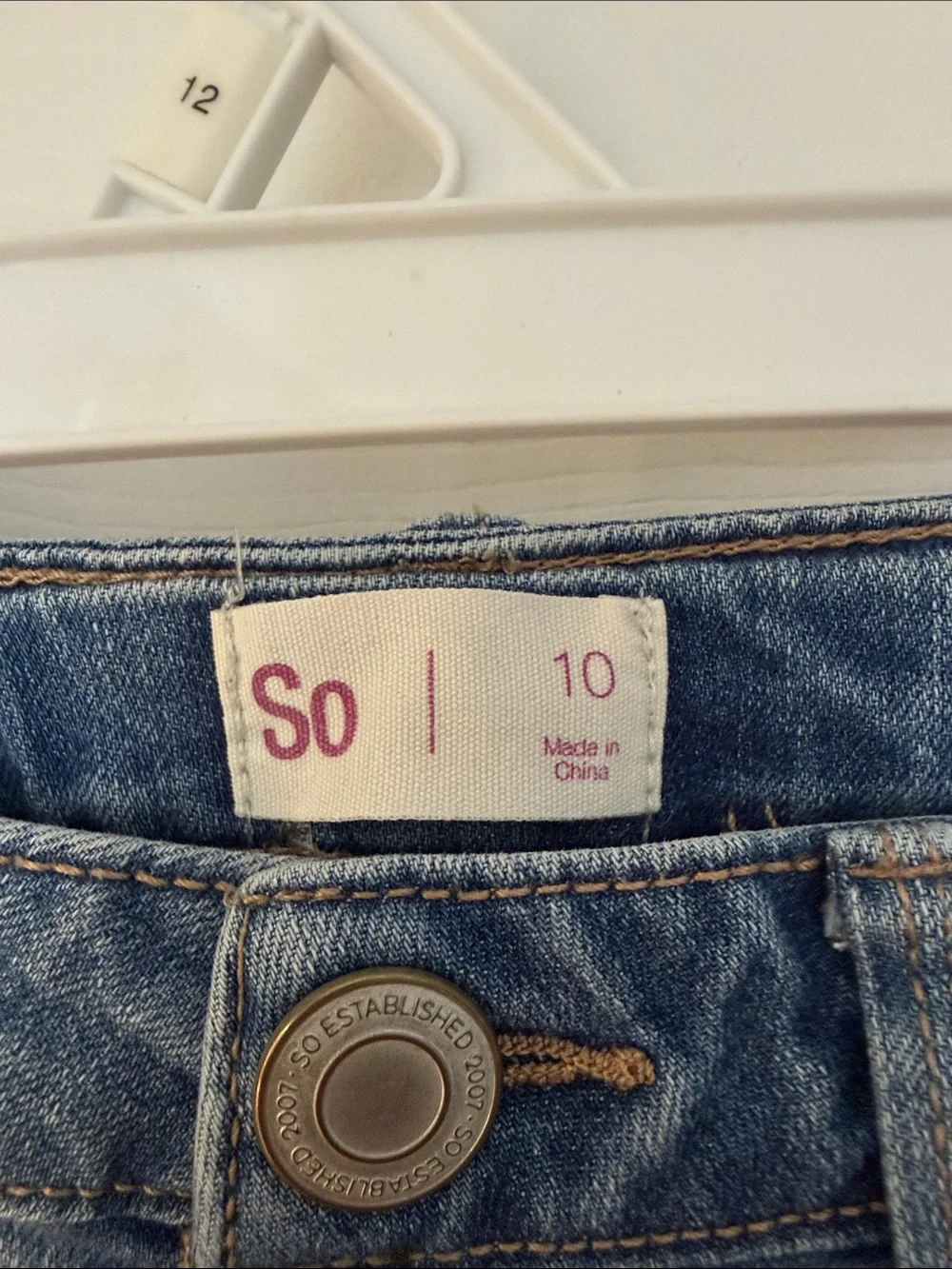 SO Light Blue Distressed Ankle Jeans